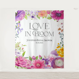 Tapete De Parede Love is in Bloom | Floral Bridal Shower Backdrops