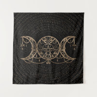Lua tripla - Deusa tripla Dourada e negra
