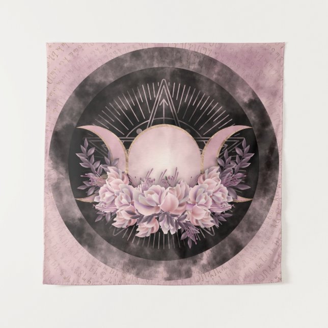 Tapete De Parede Lua Tripla - Deusa Tripla - Palavra (Frente)