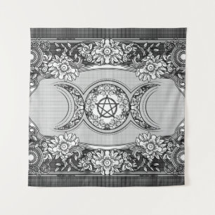 Tapete De Parede Lua Tripla - Ornamento da Deusa Tripla