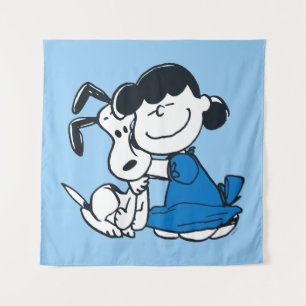 Tapete De Parede Lucy Hugging Snoopy