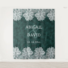 Tapete De Parede Lugar no Plano de Casamento do Emerald Green Faux 