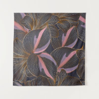 Luxury golden seamless floral background with trop