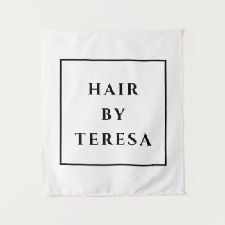 Tapete De Parede Luxury Hair Stylist Logo Text Promotional Design