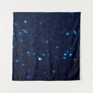 Tapete De Parede Luzes azuis clássicas com brilho