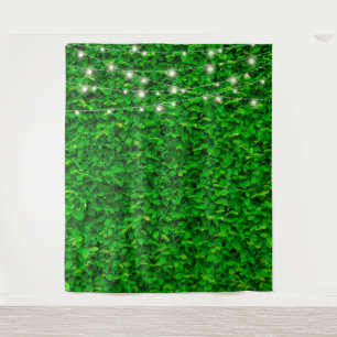 Tapete De Parede Luzes de Fadas de Parede Verde para Fundo de Festa