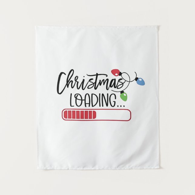 Tapete De Parede Luzes de Natal Carregando Xmas (Frente)
