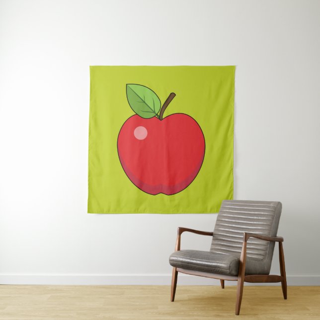 Tapete De Parede Maçã Vermelha (In Situ)