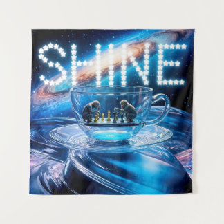 Tapete De Parede Macacos Xadrez e Galáctico