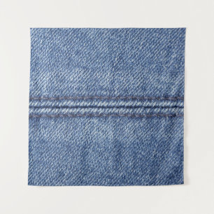 Tapete De Parede Macro Blue Denim, Textura De Fechamento.