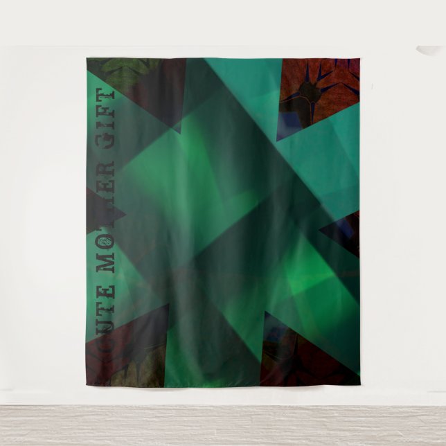 TAPETE DE PAREDE MÃE CUTA GIFT_IMG_BLACK_GREEN_RMDESIGNFLO55_ (Frente)