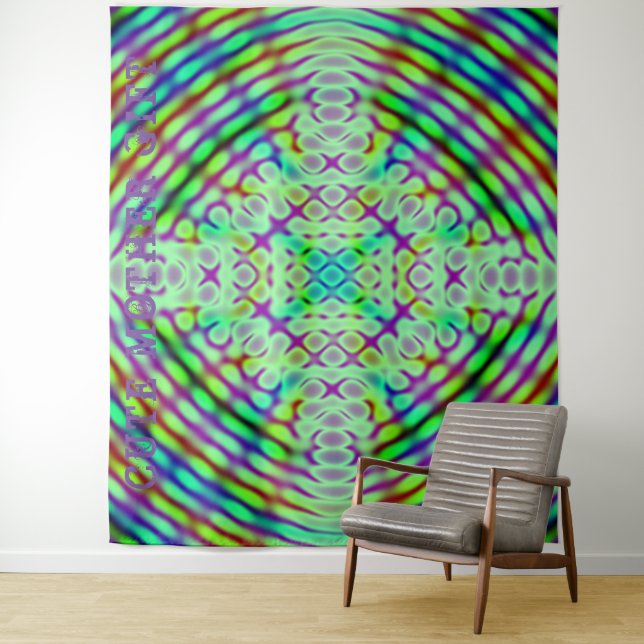 Tapete De Parede MÃE CUTA GIFT_mediaGREEN _RMDESIGNFLO55_ (In Situ)