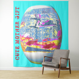 Tapete De Parede MÃE DECOR_Room_CUTE GIFT_BLUE_RMDESIGNFLO55