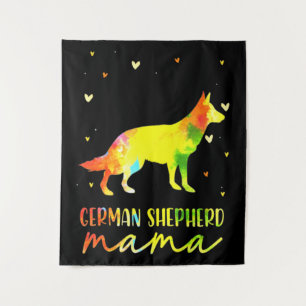 Tapete De Parede Mãe German shepherd Colorida
