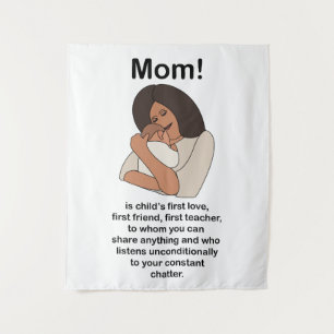 Tapete De Parede Mãe Mamãe Dia das Mães Citação Aniversário