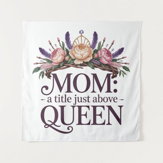 Tapete De Parede Mãe Um Título Logo Acima Da Rainha (Frente)