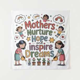 Tapete De Parede Mães Nurturam Esperança e Inspiram Sonhos