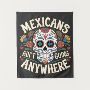 Tapete De Parede MAGA mexicanos não vão a lugar nenhum crânio de aç