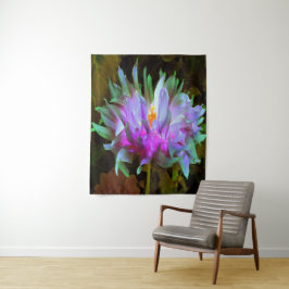 Tapete De Parede Magenta espantosa e Verde limão Cactus Dahlia