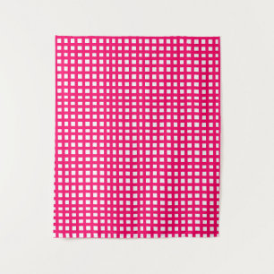 Tapete De Parede Malha quadrada rosa