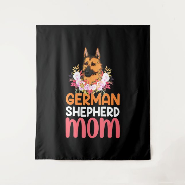 Tapete De Parede Mamãe alemã Shepard Shepherd (Frente)