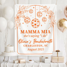 Tapete De Parede Mamma Mia Bandeira para Festa de Despedida de Solt