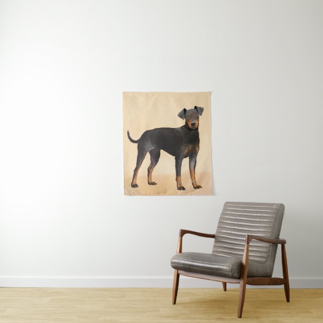 Tapete De Parede Manchester Terrier Pintura Original (In Situ)