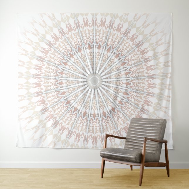 Tapete De Parede Mandala Bege (In Situ (Horizontal))