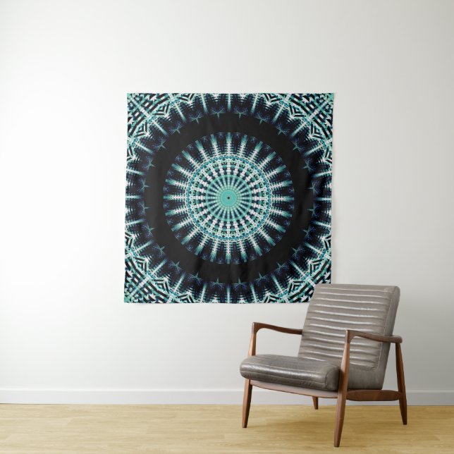Tapete De Parede Mandala de Onda Sonora Espectral (In Situ)