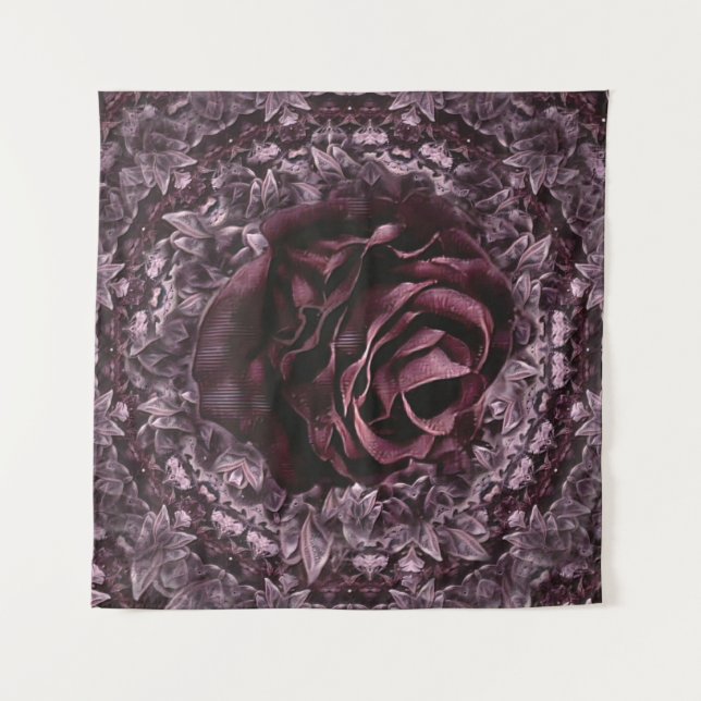 Tapete De Parede Mandala de Rosa  (Frente)