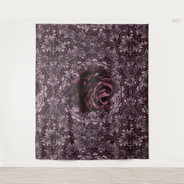 Tapete De Parede Mandala de Rosa  (Frente)