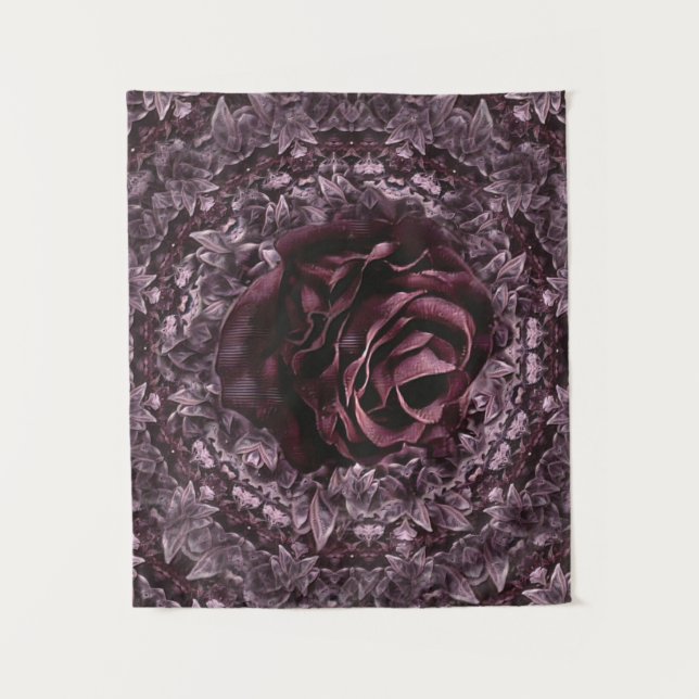 Tapete De Parede Mandala de Rosa  (Frente)