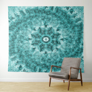 Tapete De Parede Mandala en Turquoise...