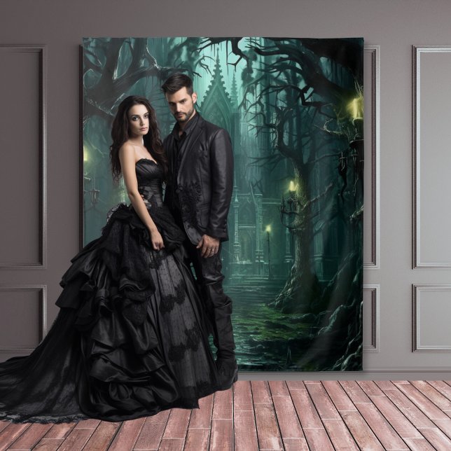 Tapete De Parede Mansão Gótica de Floresta Escura Escura (Criador carregado)