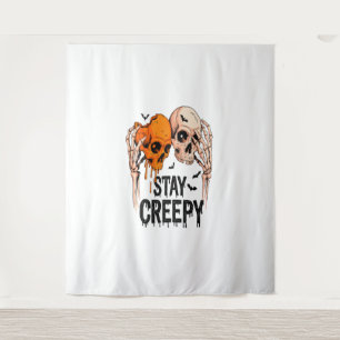 Tapete De Parede Mantenha-se assustador com PNG, Halloween Retro Sk