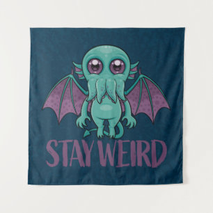 Tapete De Parede Mantenha-se esquisito, lindo monstro de Cthulhu