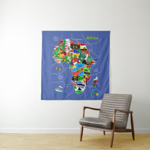 Tapete De Parede Mapa da África