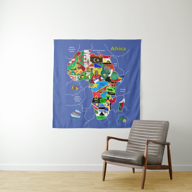 Tapete De Parede Mapa da África (In Situ)