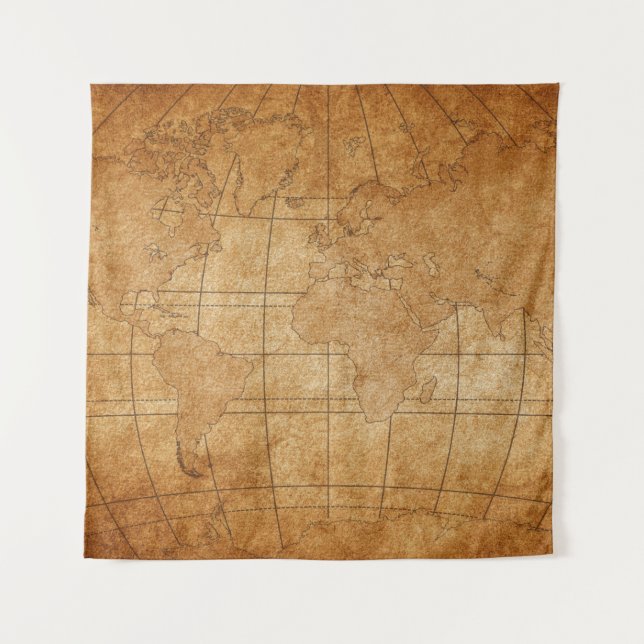 Tapete De Parede mapa do mundo (Frente)