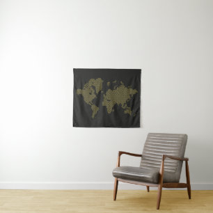 Tapete De Parede Mapa do mundo digital