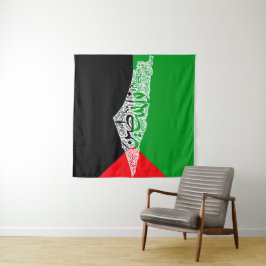 Tapete De Parede Mapa livre da Palestina e bandeira ف ل س ط ي ن