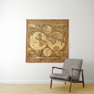 Tapete De Parede Mapa Mundial Antiquado