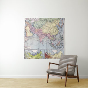 Tapete De Parede Mapa político   Ásia