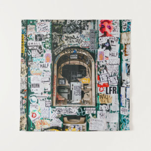 TAPETE DE PAREDE MÁQUINA ATM COM GRAFITE