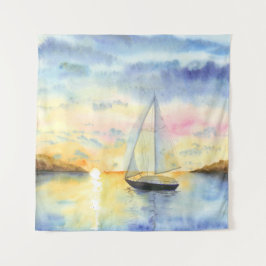 Tapete De Parede Mar no pôr do sol