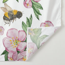 Tapete De Parede Maravilhosas flores de árvore de maçã em aquarela 
