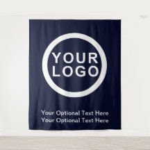Marca do logotipo da sua empresa Fundo azul modern