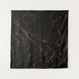Tapete De Parede Mármaco Negro Luxuoso: Textura Elegante