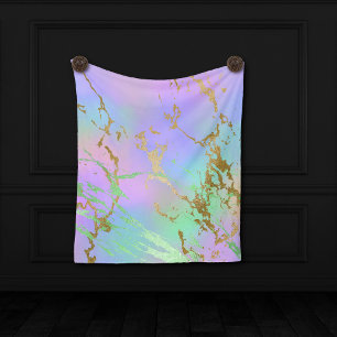 Tapete De Parede Mármore Milenar   Ombre Pastel Arco-íris Divertido