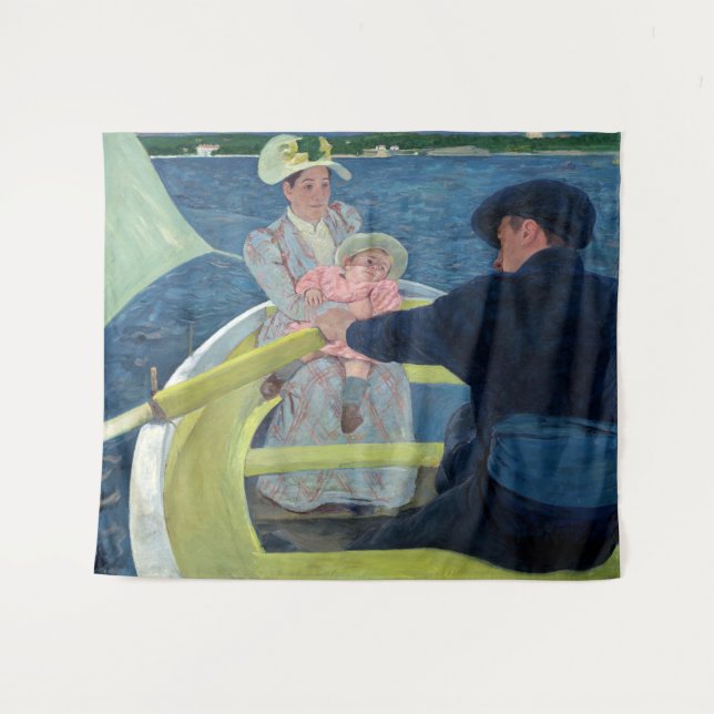 Tapete De Parede Mary Cassatt - A Festa do Barco (Frente (Horizontal))